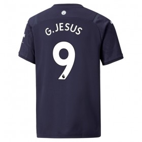 Jalkapallo Pelipaidat Manchester City Gabriel Jesus 9 Kolmaspaita 2021-2022 Lyhythihainen